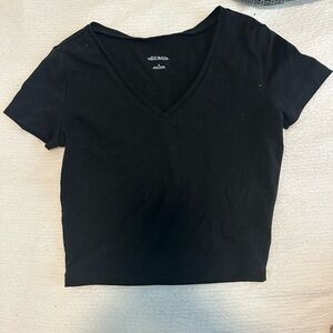 Cropped Black T-Shirt